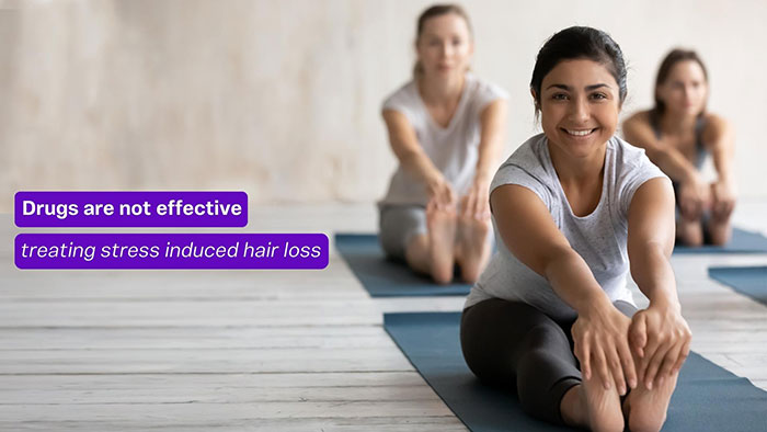 Stress related hair loss in women
